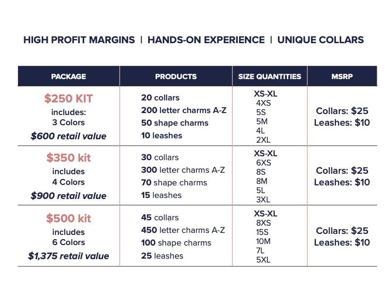 DIY Pet Collar Bar Starter Pack - Silver Matte (no bling)