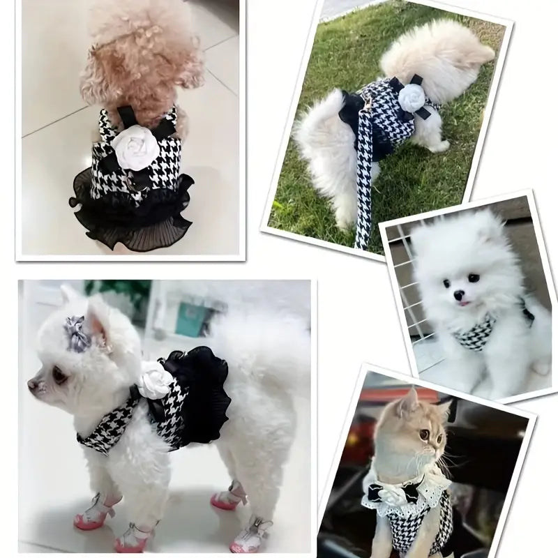 Chic Houndstooth Vest