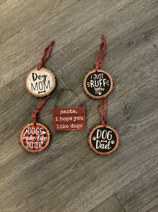 Round or Santa Ornaments