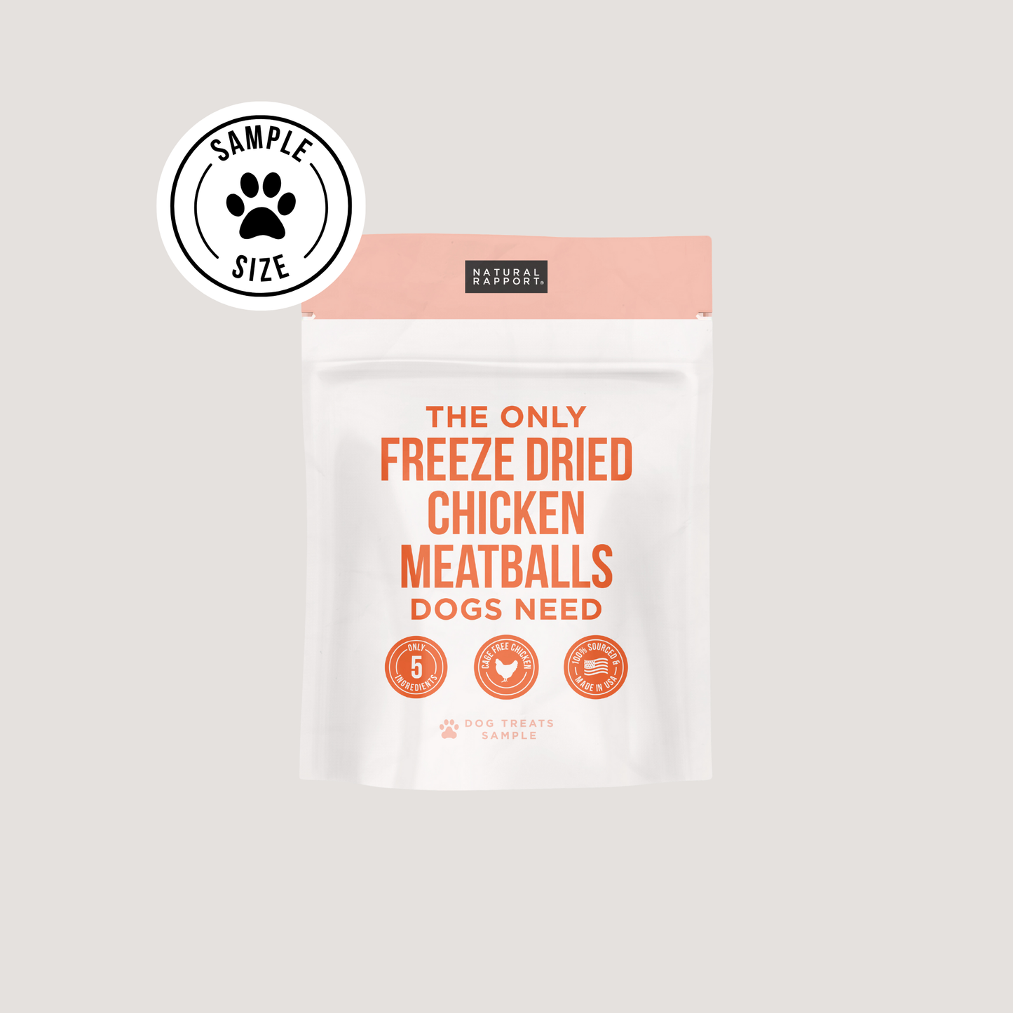 Freeze Dried Chicken Meatballs