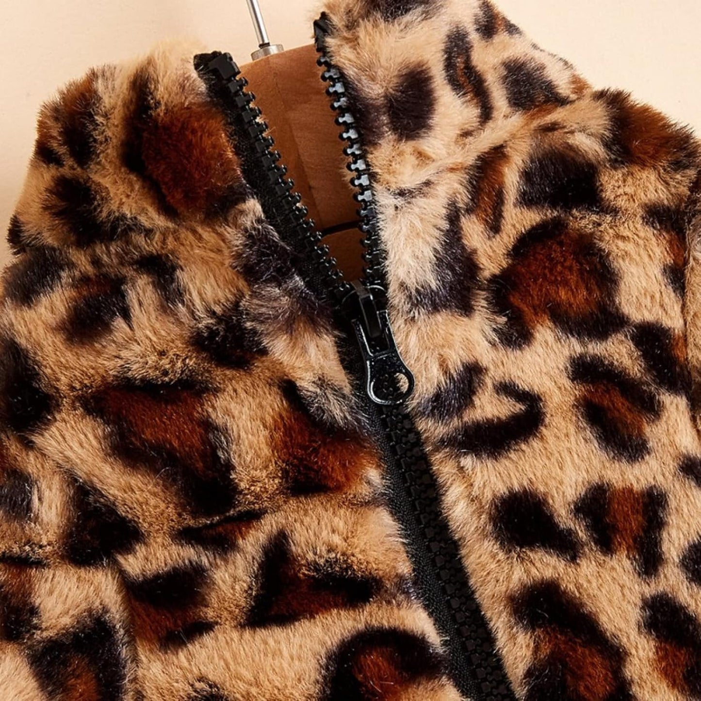 Leopard Zip Up Jacket